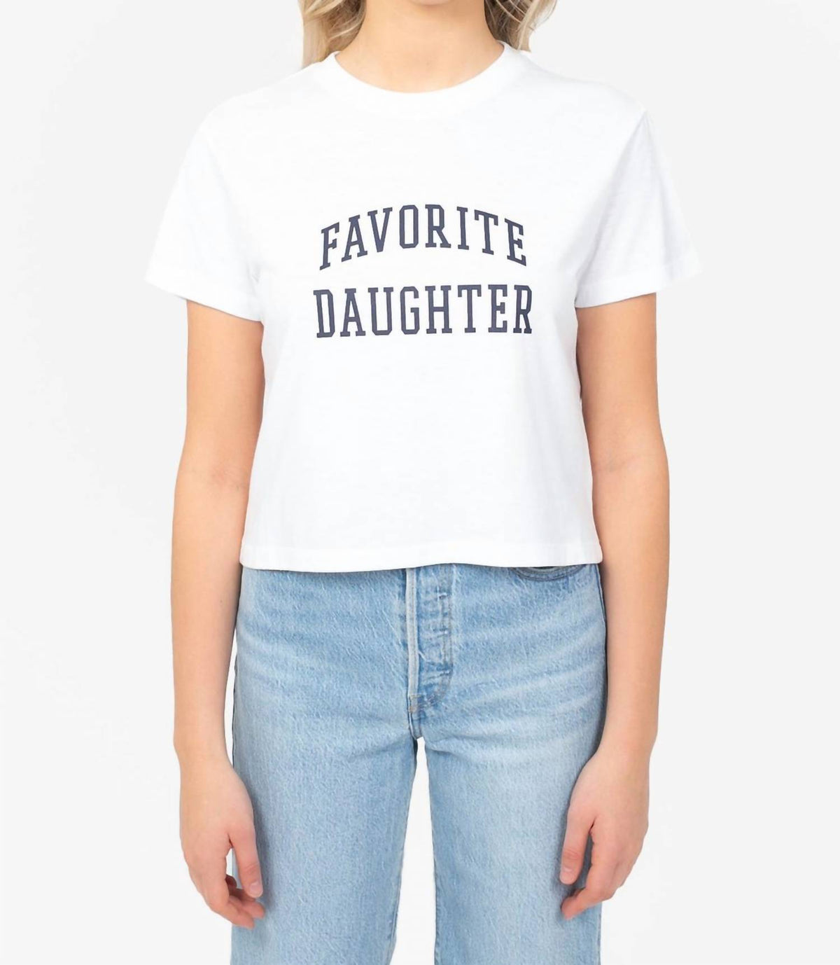 Favorite Daughter - Cropped Collegiate Tee