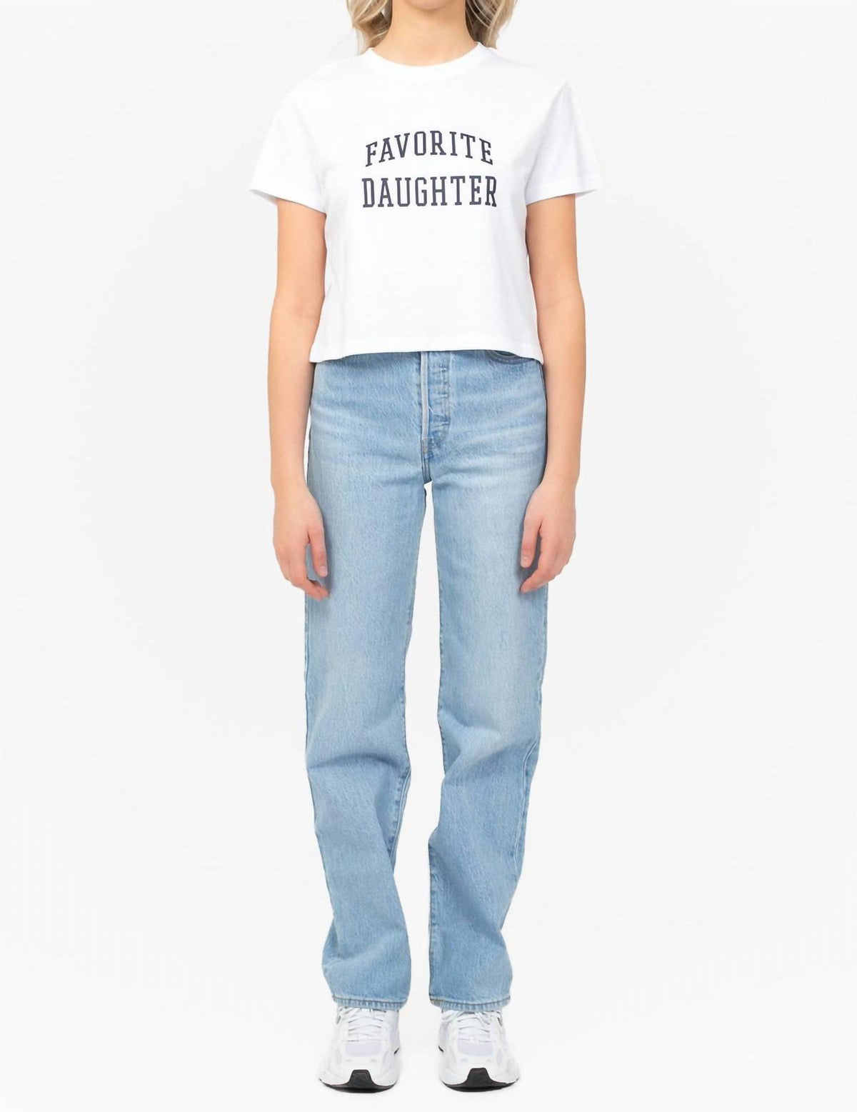 Favorite Daughter - Cropped Collegiate Tee