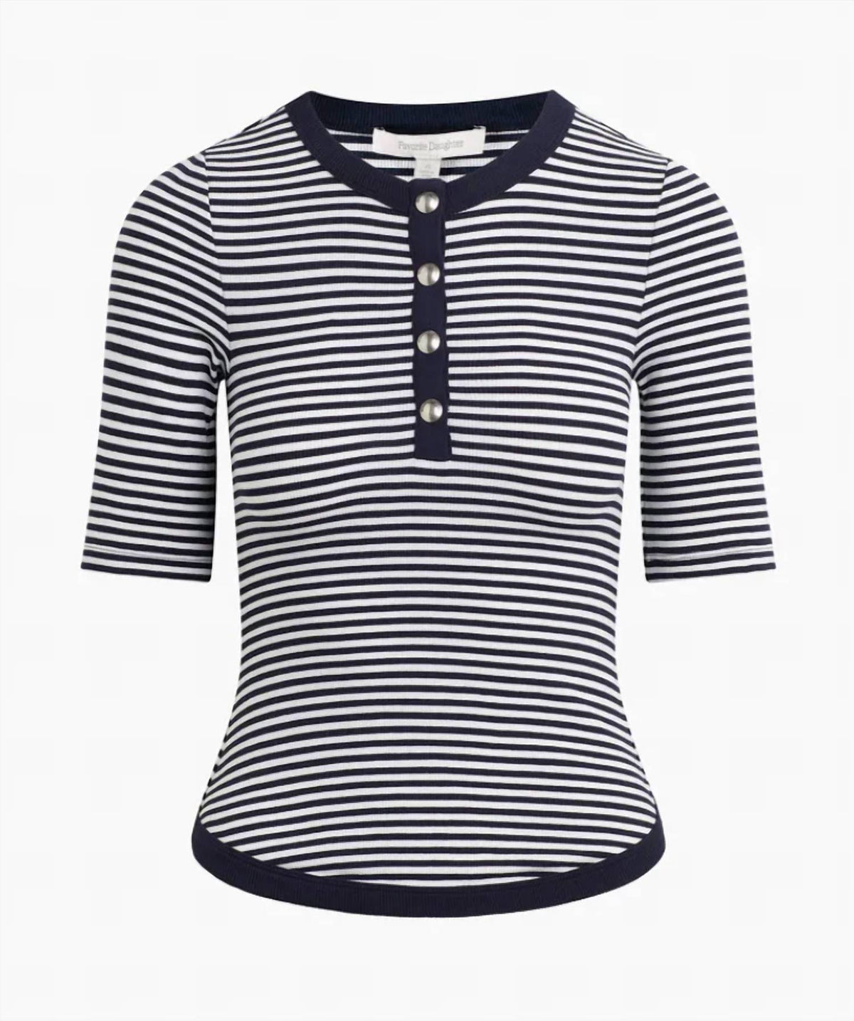 Favorite Daughter - Foundation Short Sleeve Henley Tee