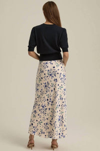 Favorite Daughter - The Favorite Satin Maxi Skirt - beige - clothing - floral