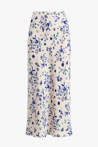 Favorite Daughter - The Favorite Satin Maxi Skirt - beige - clothing - floral