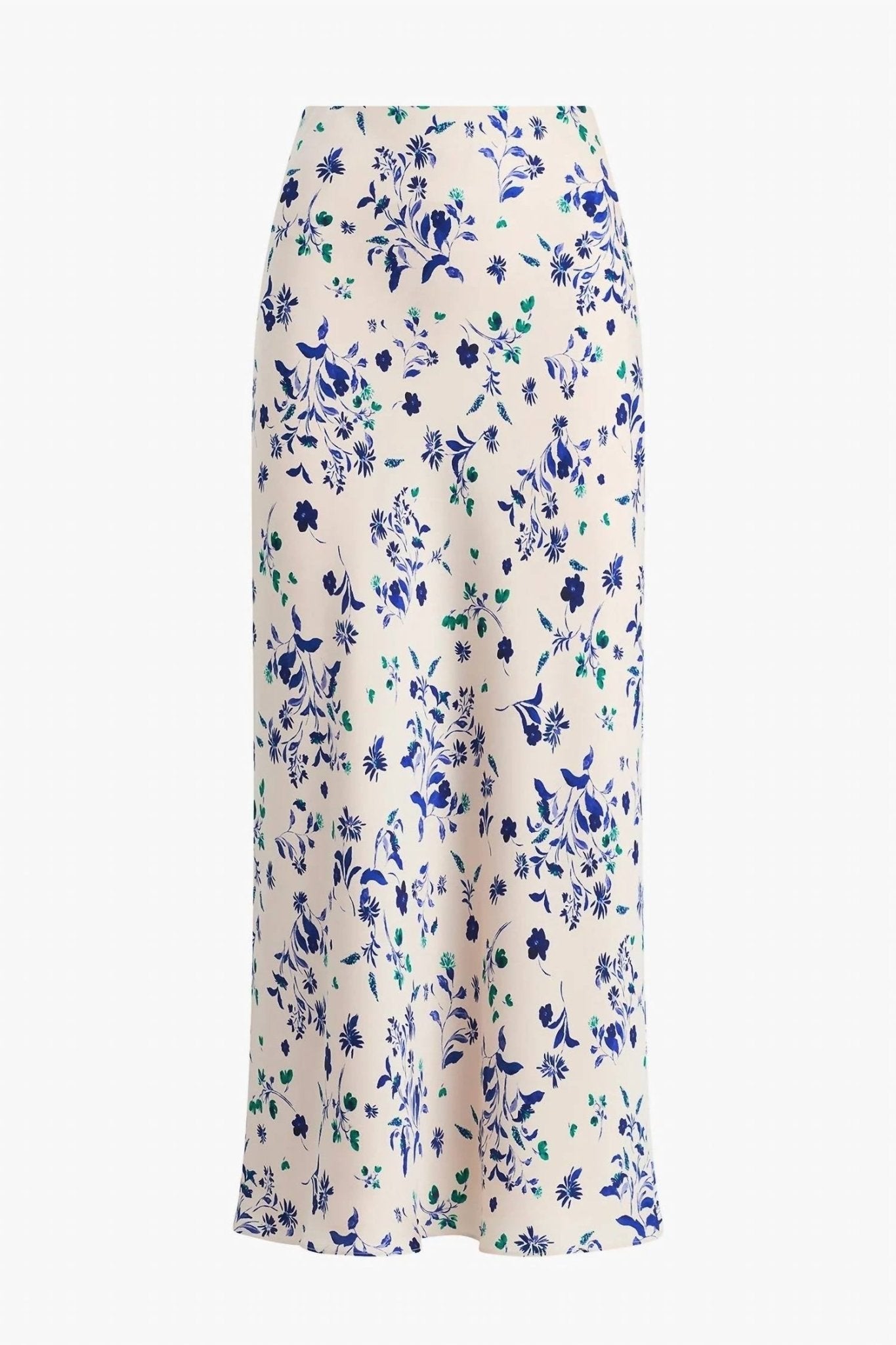 Favorite Daughter - The Favorite Satin Maxi Skirt - beige - clothing - floral