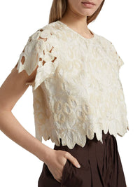 Marie Oliver Pelumi Top in crystal - women's shirt - view 5