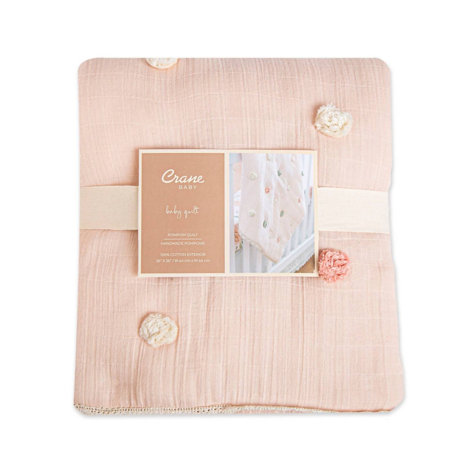 Crane Baby - Parker Pom Pom Blanket