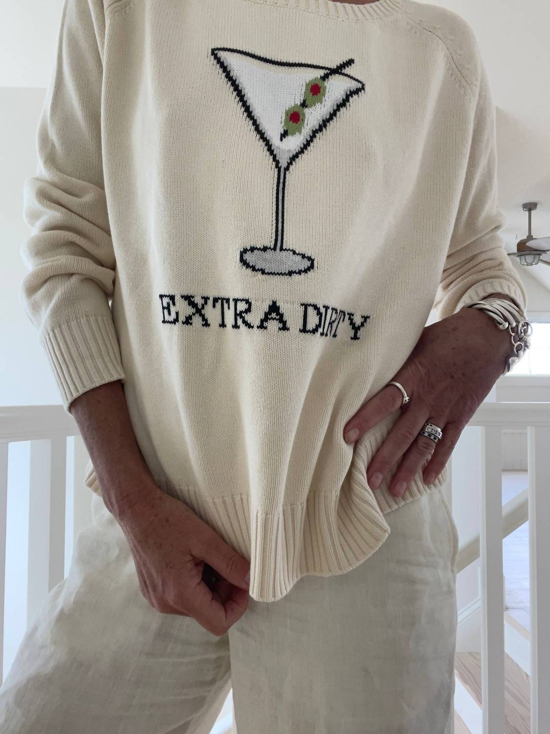 Pink Pineapple - Extra Dirty Martini Sweater