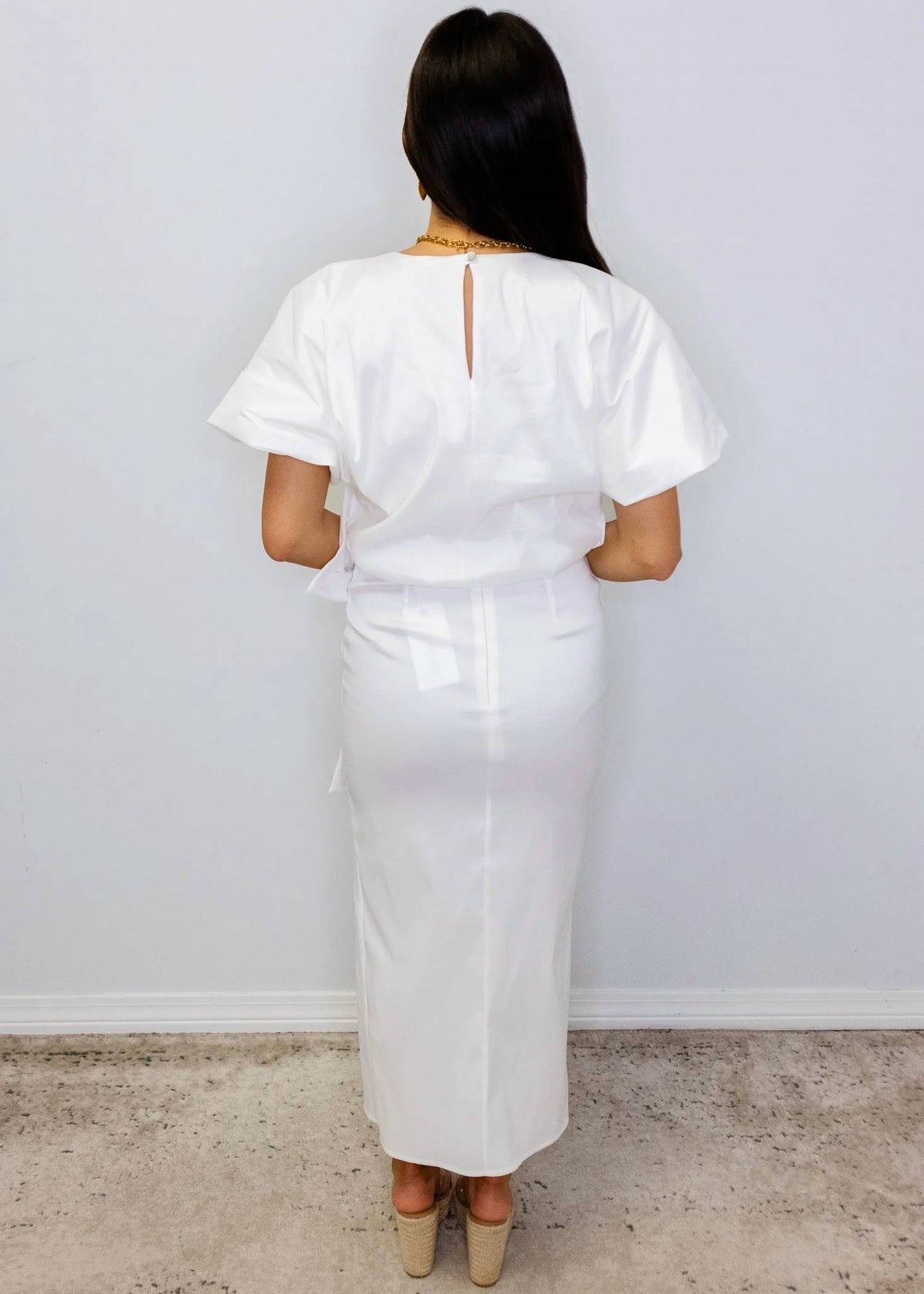 Adrienne - Margot Taffeta Midi Skirt