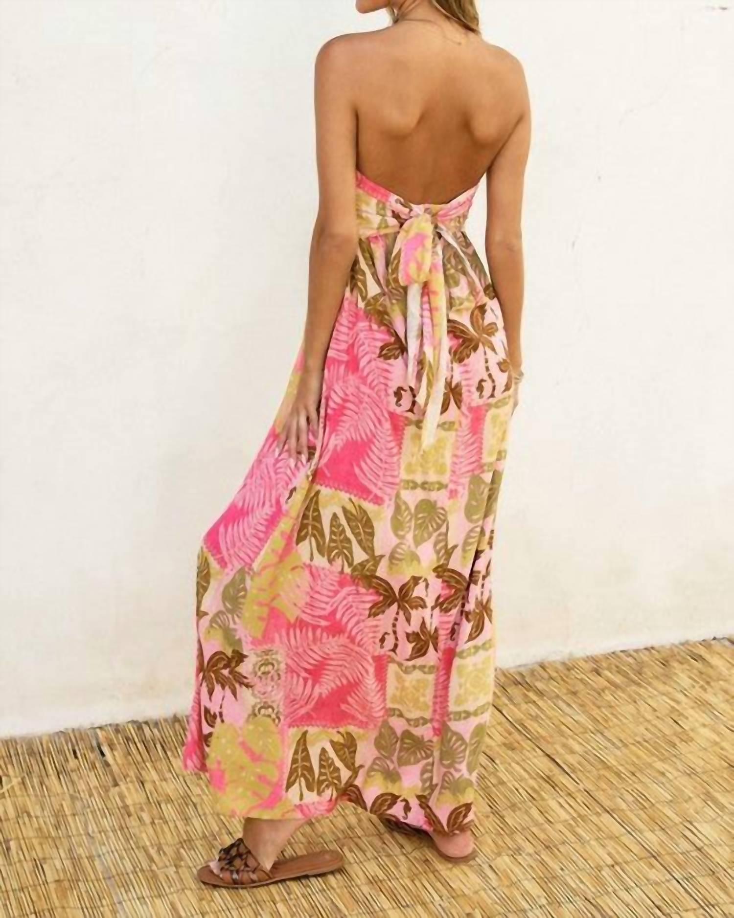 Vace - Island Breeze Strapless Tie Back Maxi Dress