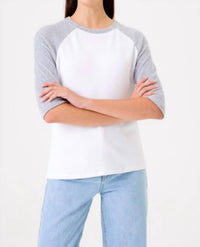 Goldie - Half-sleeve Raglan Jersey Top