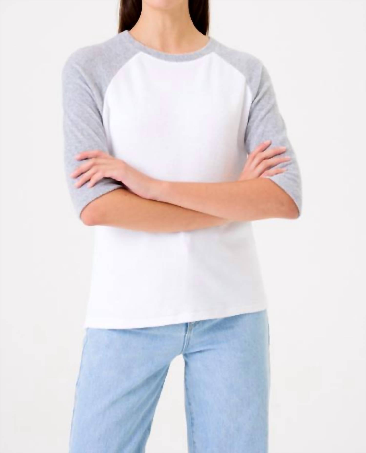 Goldie - Half-sleeve Raglan Jersey Top
