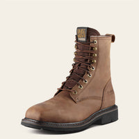 ARIAT Men's Cascade 8" Wide Square Toe Steel Toe Work Boots in brown - men's boots