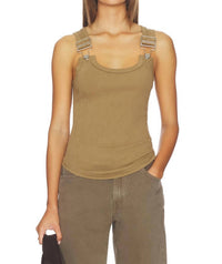 Free People Jamie Buckle Tank Top in beehive - women's tank top