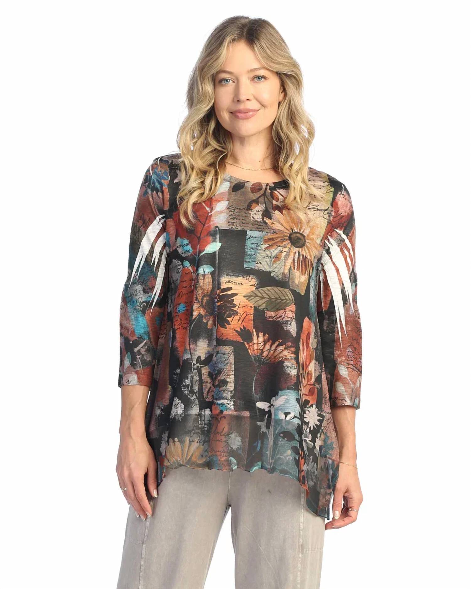 Jess & Jane - Chiffon Hem Top