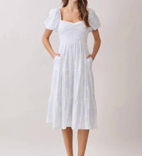 Tcec - Floral Print Open Back Self Tie Midi Dress