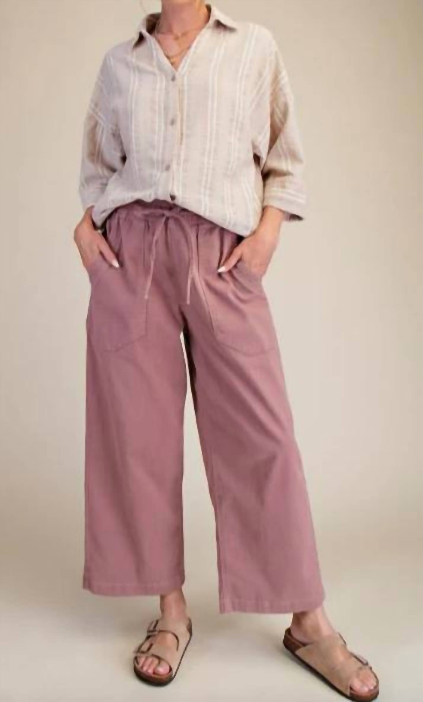Easel - Drew Washed Stretch Twill Pants