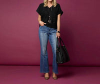 Coco + Carmen - V Neck Cap Sleeve Sweater