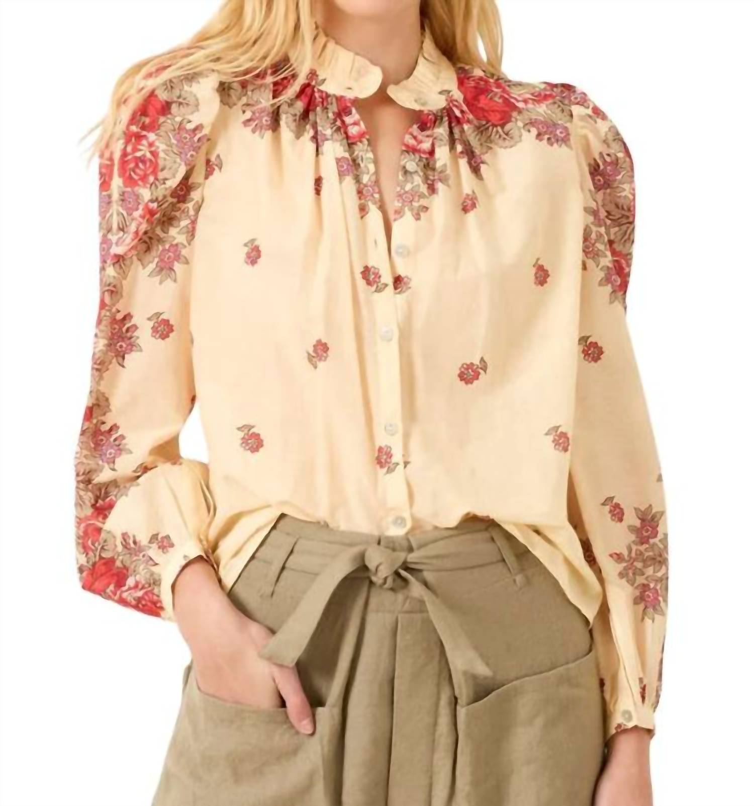 ALIX OF BOHEMIA Annabel Longsleeve Shirt in rosebush - women's shirt