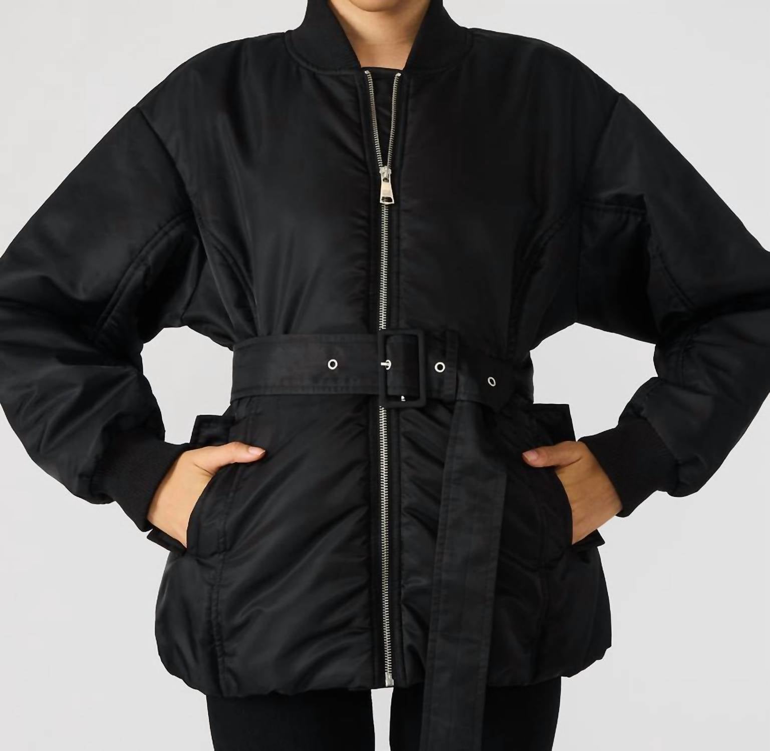 STEVE MADDEN Eryn Jacket in black - women's jacket