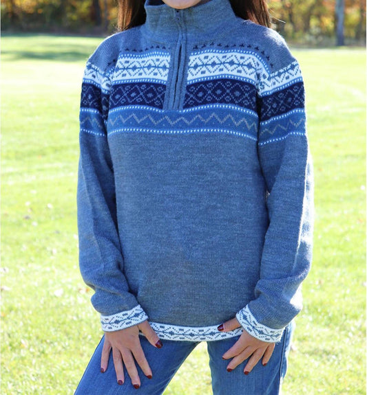 Artesania - Quarter Zip Alpaca Sweater
