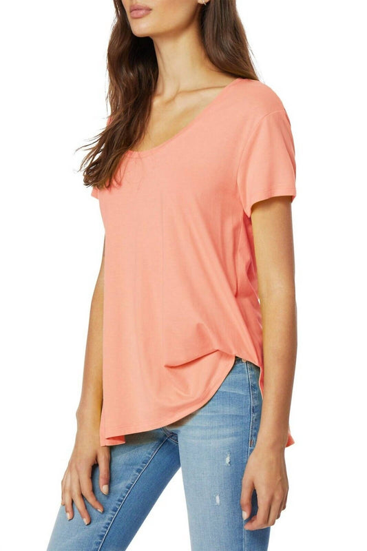 Habitual - Tencel Cotton Asymmetrical Hem Tuck Shirt