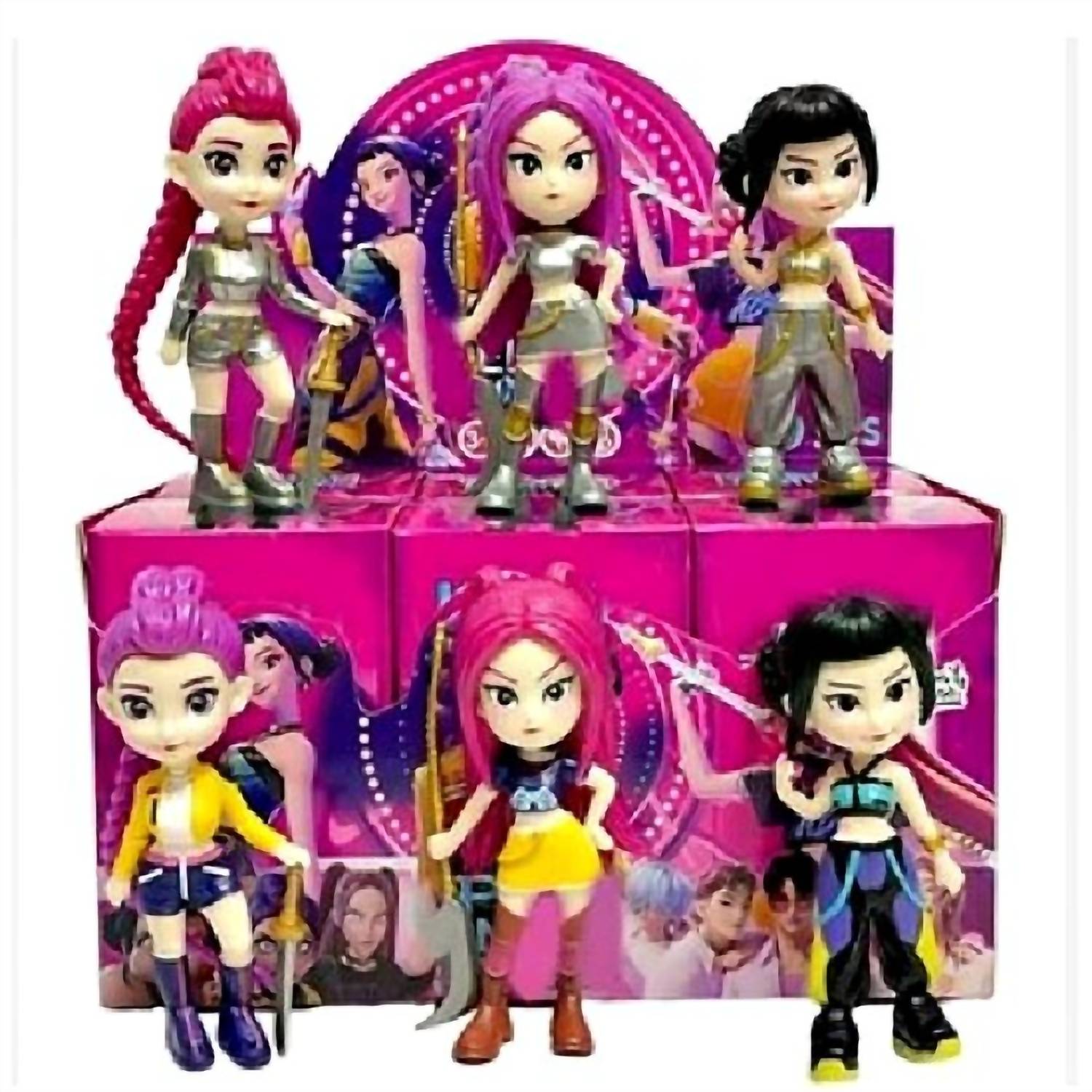 Lilyrosy Women's Kpop Demon Hunters Blind Box Keychain in multi - women's accessory