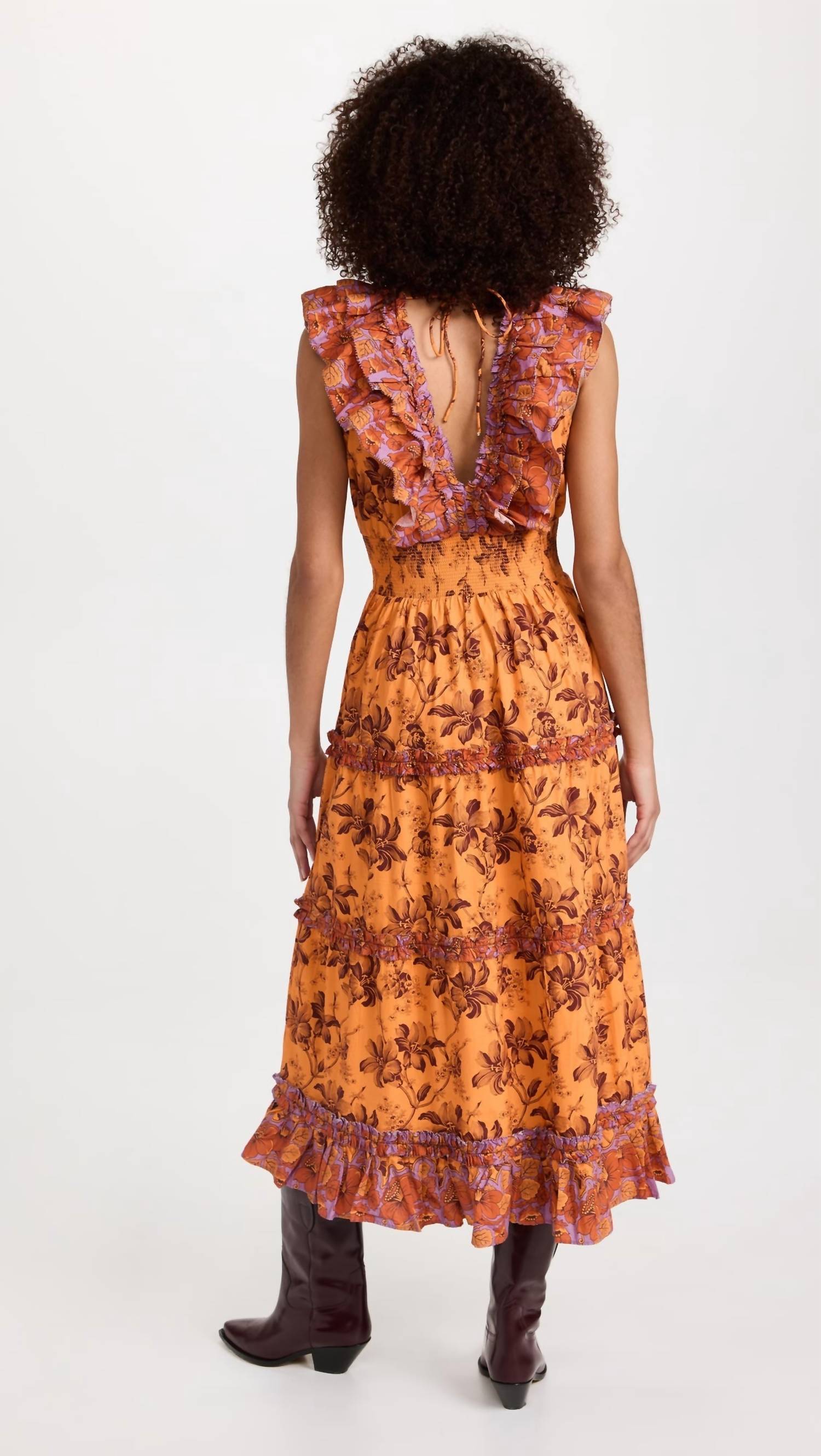 Love The Label - Azalea Ruffled Midi Dress