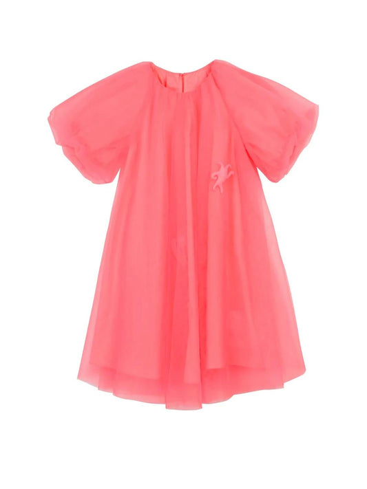 Kids Tulle Sleeve Party Dress