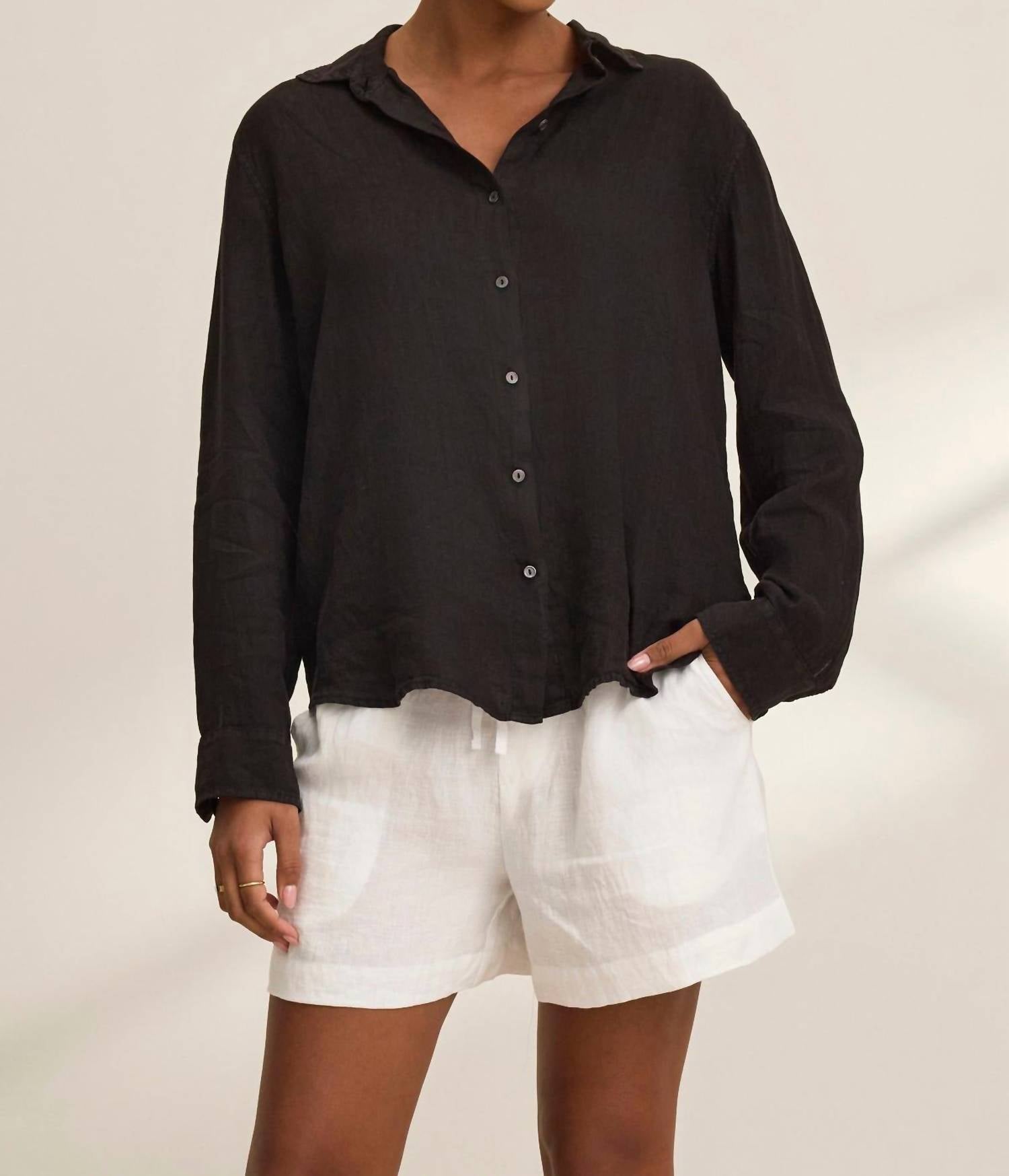 Velvet By Graham & Spencer - Amber Linen Short