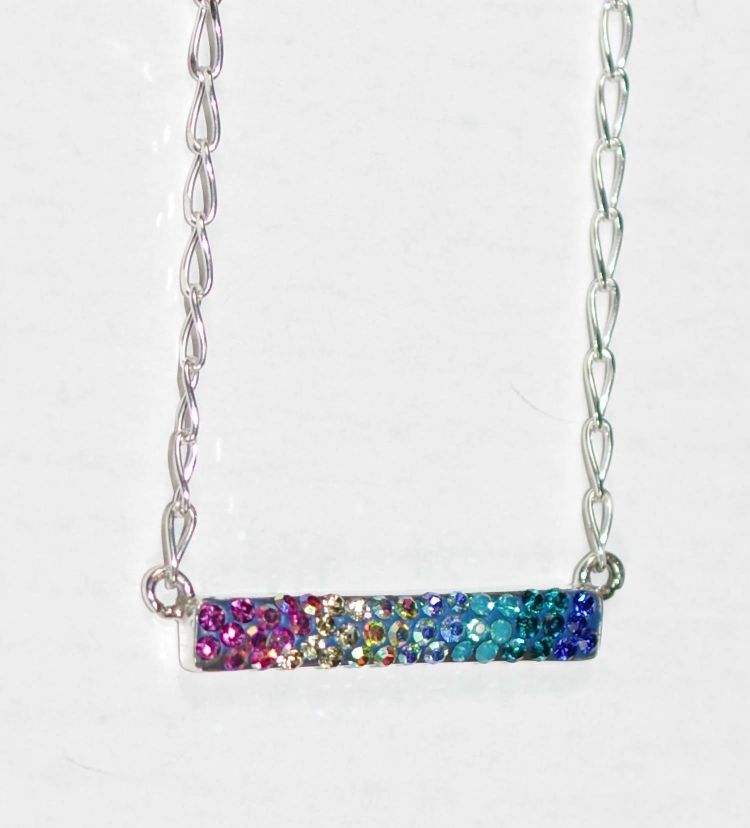 Mosaico - Women's Austrian Crystals Bar Pendant