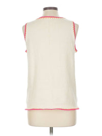 CHARLIE B sleeveless sweater in natural - women's sweater - view 4