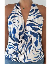 Veronica M Surplice Ity Top - Plus in oceana - women's tank top - detail view
