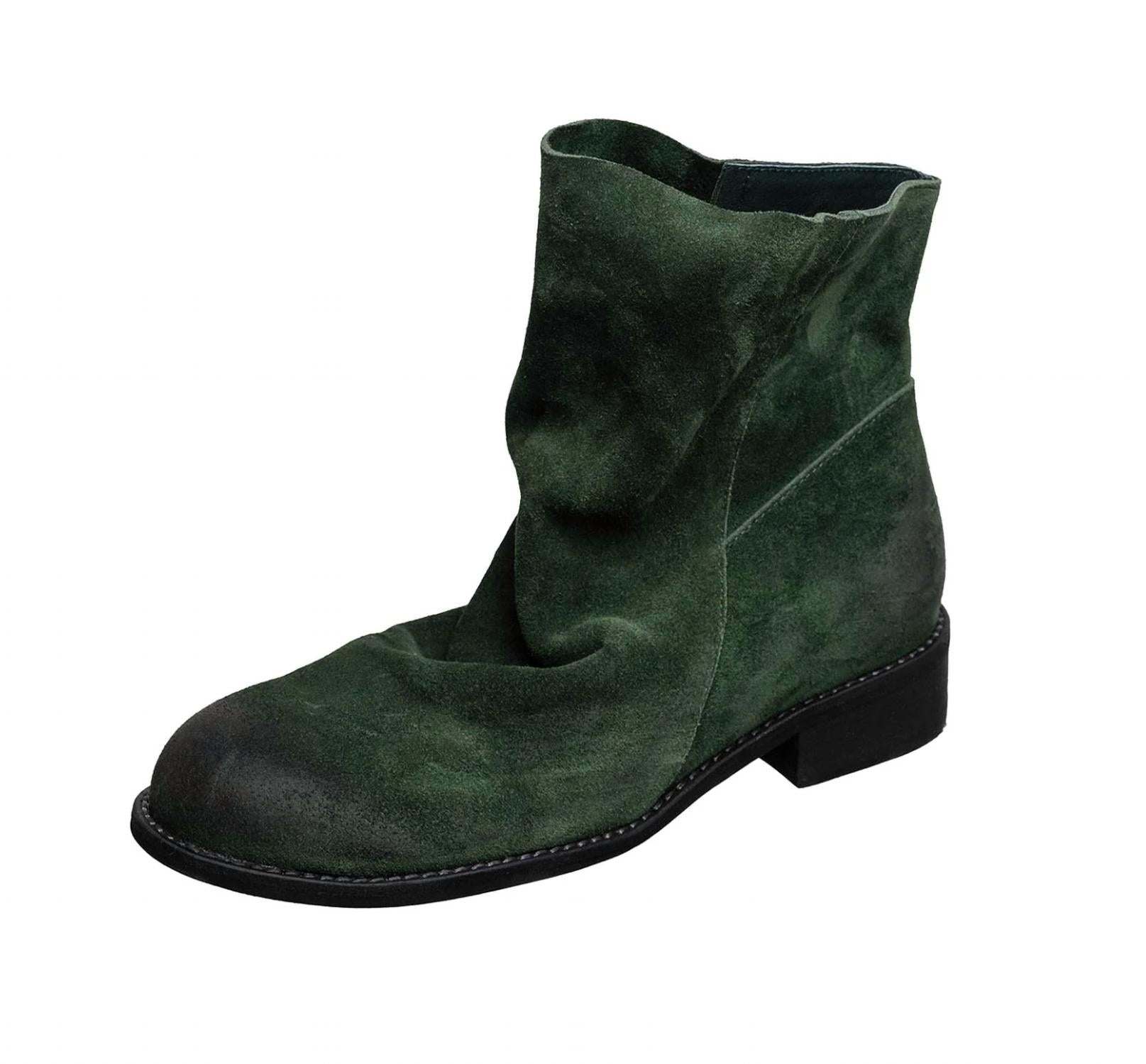 Antelope Women's Louie Suede Bootie in green - women's shoe