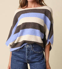 Olivaceous - Katie Stripe Dolman Knit Top