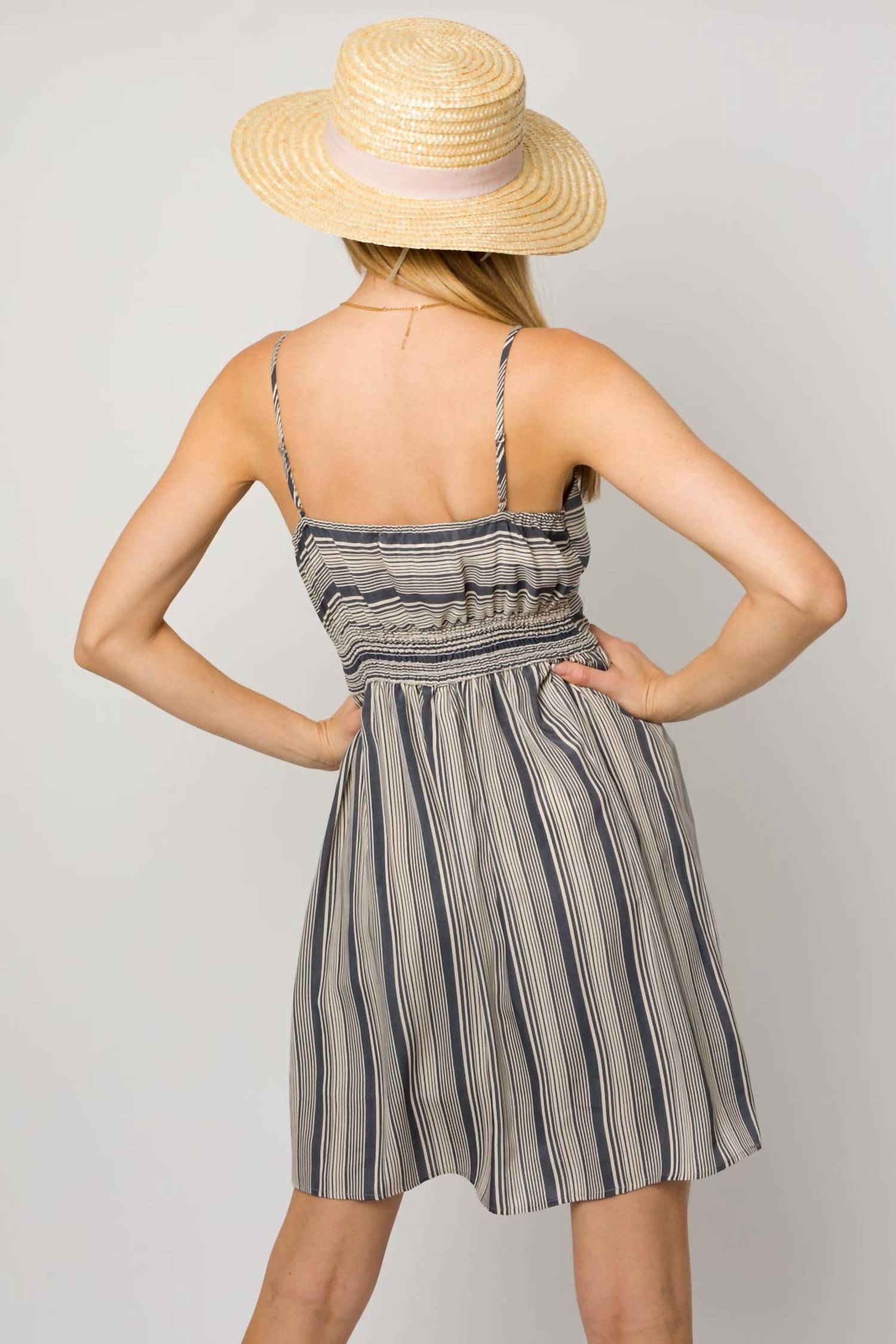 Mullan Striped Sleeveless Dress