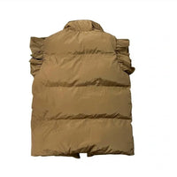 Bucketlist - Women's Ruffle Sleeve Crop Down Vest