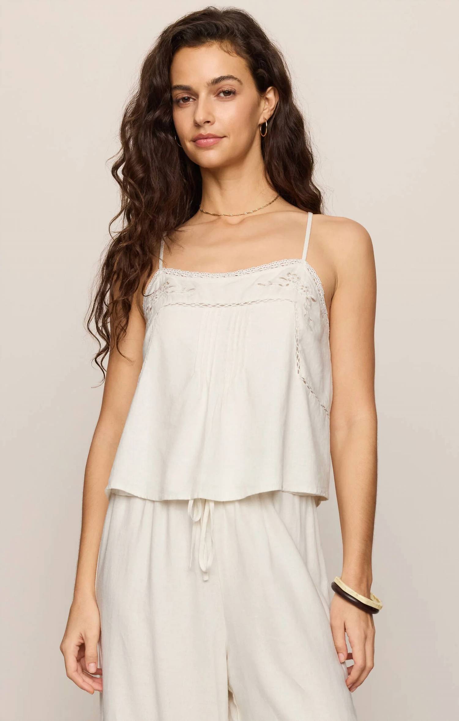 Z Supply - Lille Embroidered Woven Tank Top