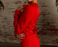 Lucy Paris - Andie Keyhole Back Longsleeve Dress