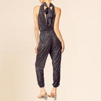 Mustard Seed - High Neck Sequin Jumpsuit