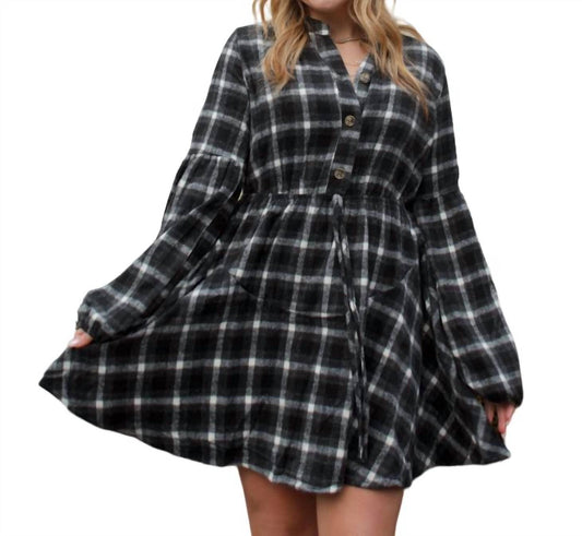 Hyfve - Andrea Plaid Flannel Dress