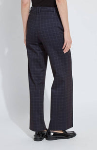 Lysse Women's Zaina Ponte Trouser in navy - women's pants - detail view