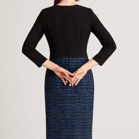 Carlisle - Avalon Mixed Media Sheath Dress