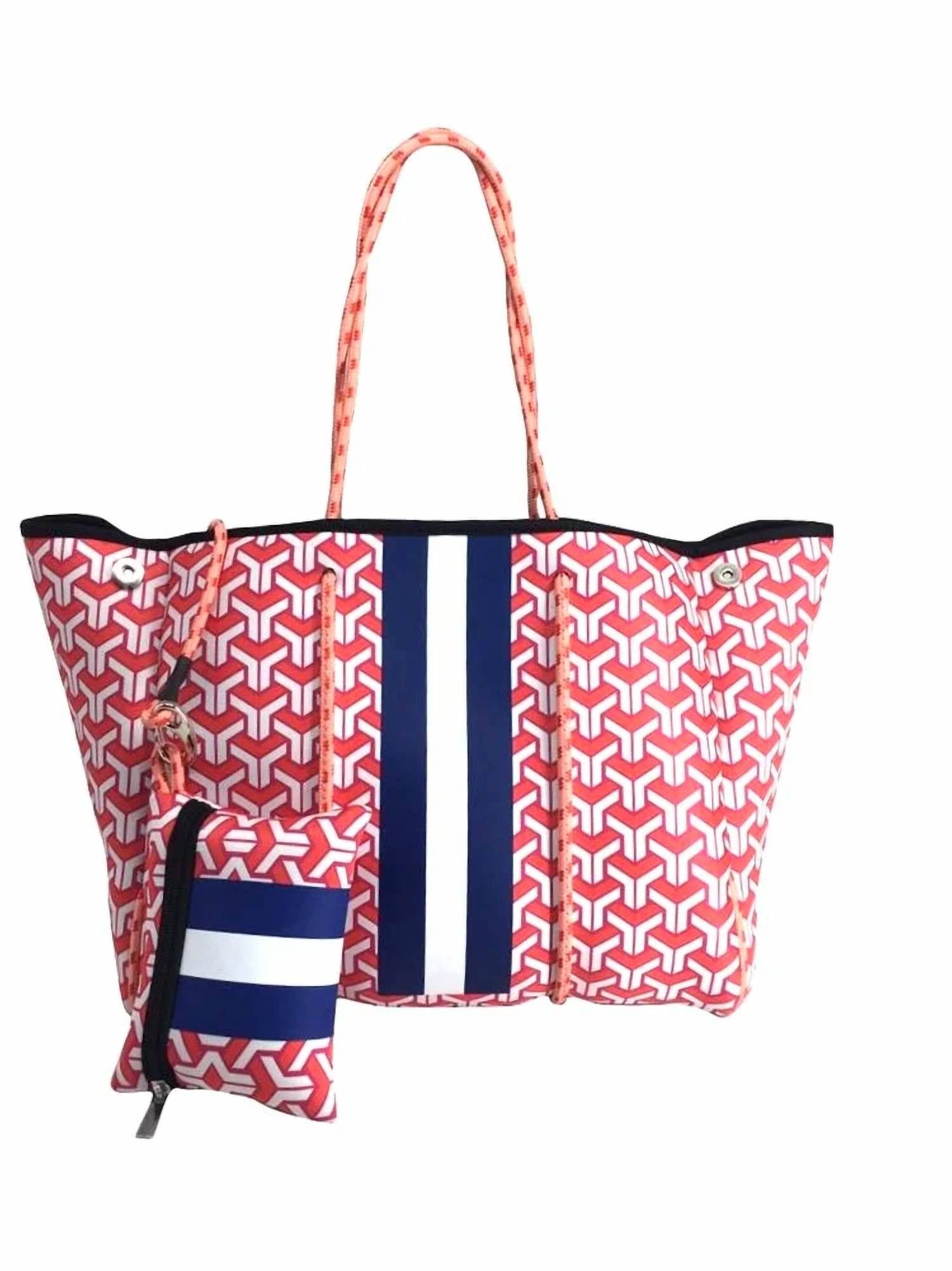 Skysheen - Women's Maze Neoprene Tote Bag