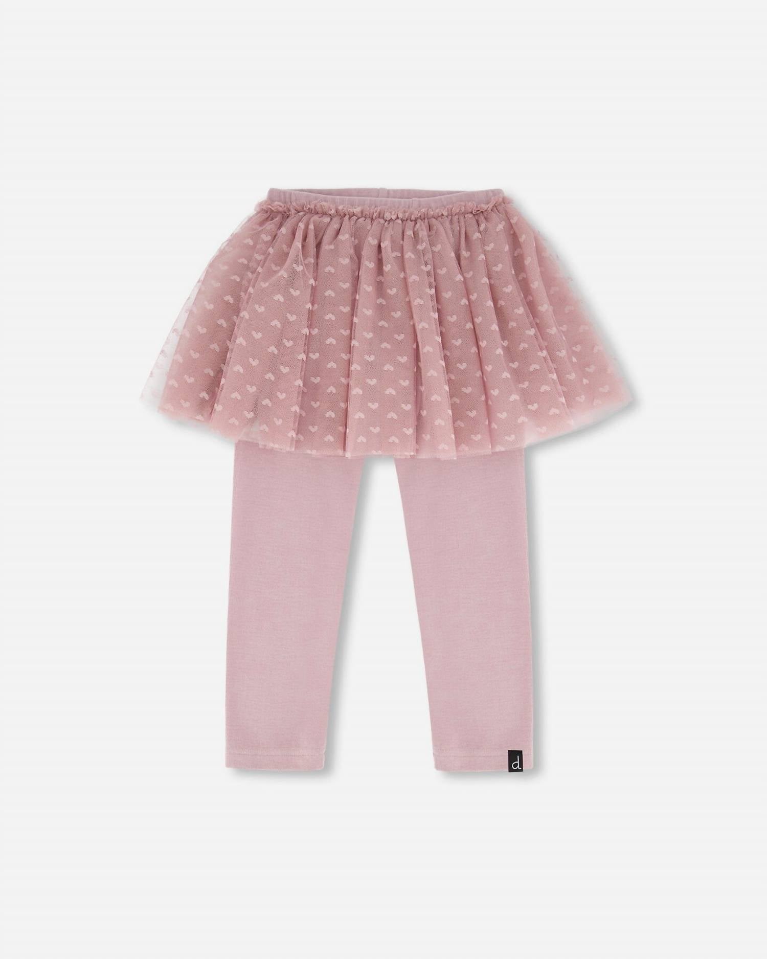 Deux Par Deux - Girl's Leggings Tulle Skirt