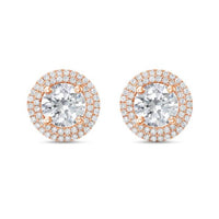 Diana M Jewels - Women's Round Lab-Grown Diamond Stud Earrings (8.00 Ct) - Elegant Plus