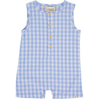 Me & Henry - Boy's Cabin Plaid Playsuit