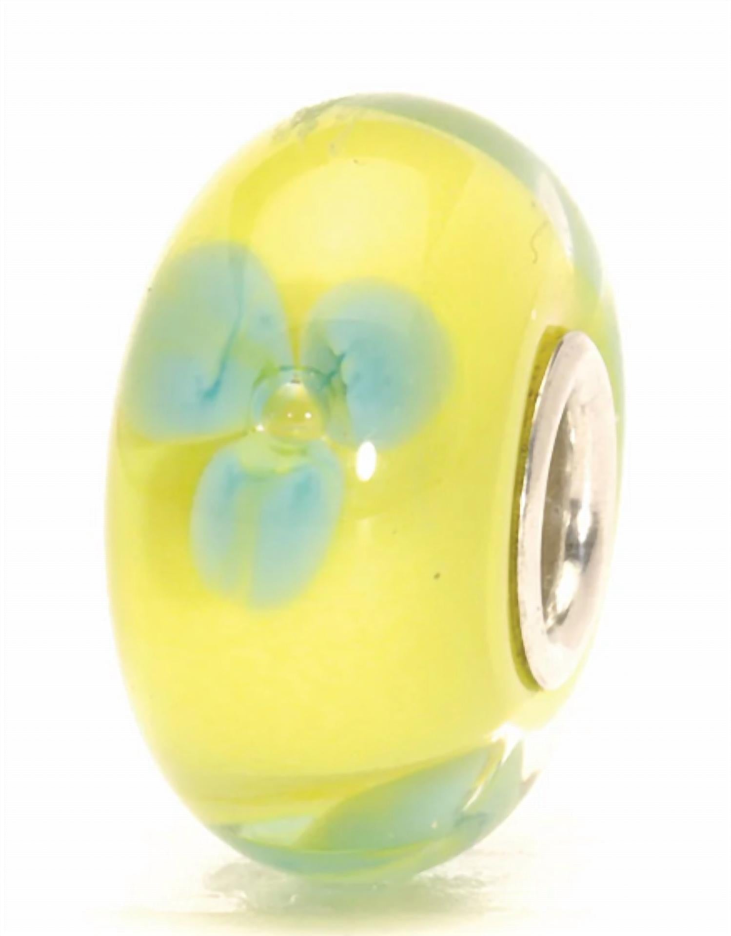 Trollbeads Women's Flower Glass Bead Charm in turquoise - women's accessory