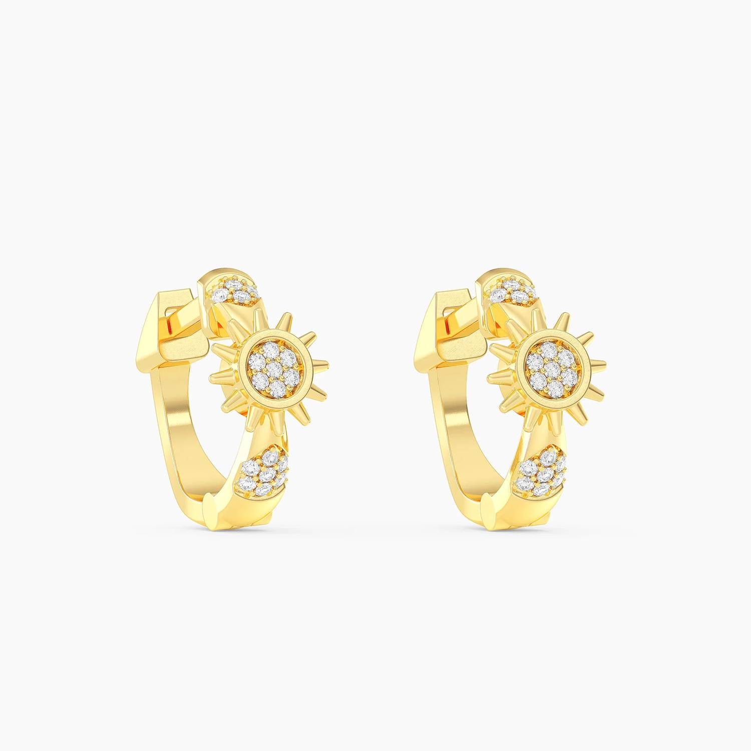 Ella Stein - Women's Star Of The Show Huggie Earrings