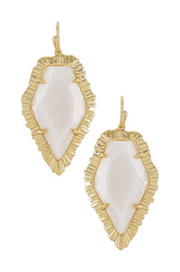 Kendra Scott Women's Tessa Drop Earrings in gold white mussel - women's jewelry