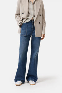 CLOSED Aria Flared Jeans in dark blue 1 - women's pants