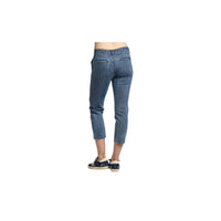 Apny - Distressed Raw Hem Trouser Jean