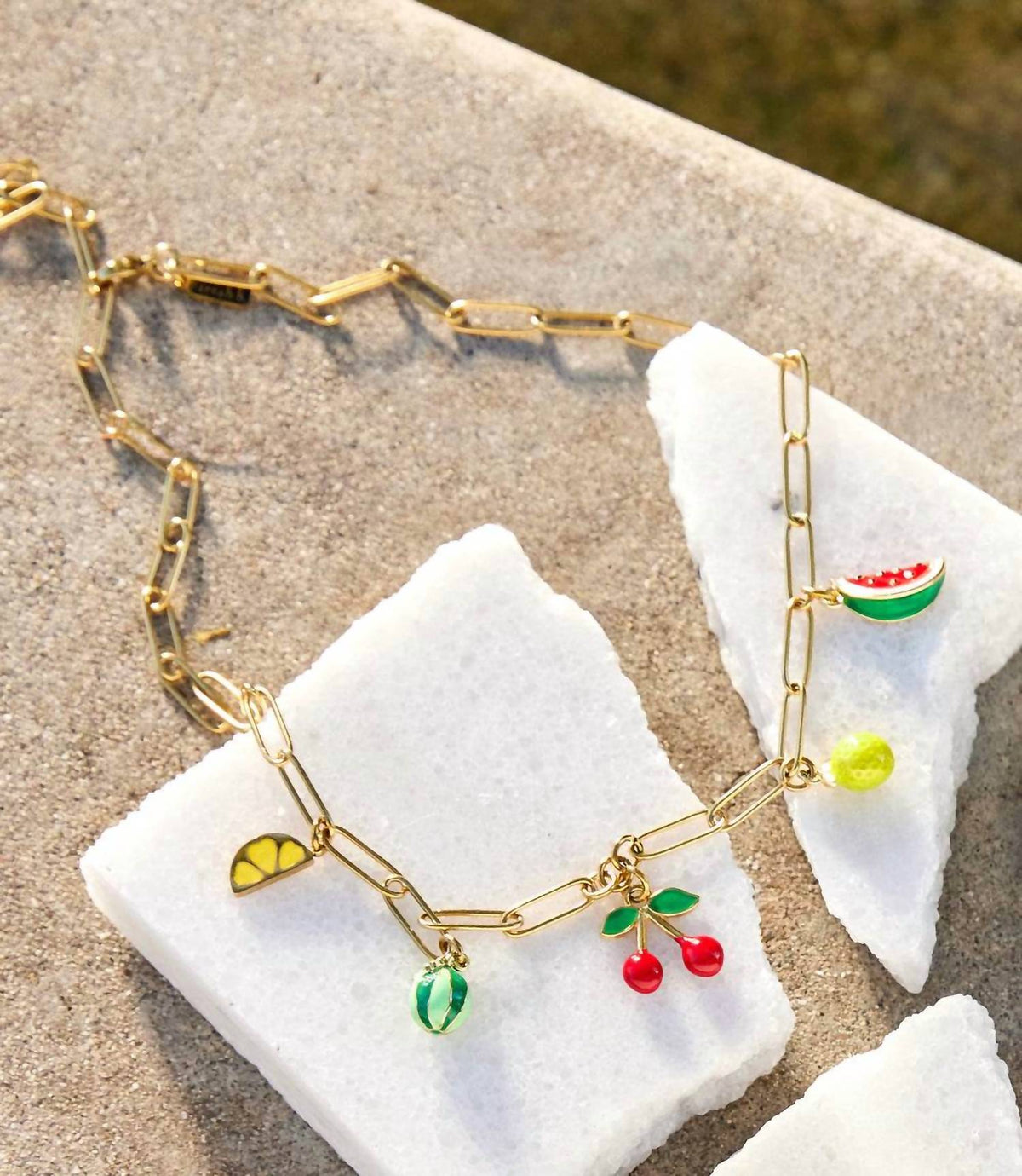 Farrah B Jewelry - Women's Fruit Charm Necklace